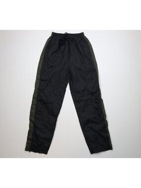 Vintage 90s Color Block Windbreaker Pants Mens Size L Black Green Streetwear